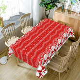 Aperturee - Santas Music Score Christmas Pattern Tablecloth